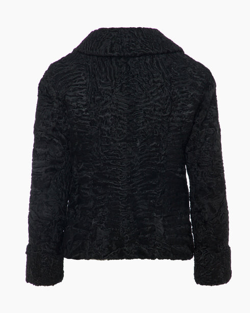 Black Astrakhan Short Jacket